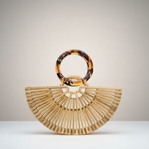 Bamboo Acrylic Half-Moon Top Handle Bag – Large (NWT)